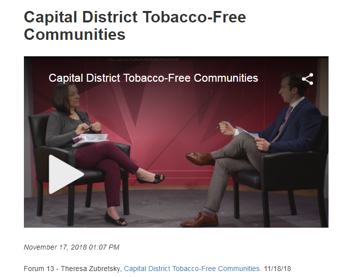 CDTFC talks turkey about youth tobacco use on WNYT Forum 13